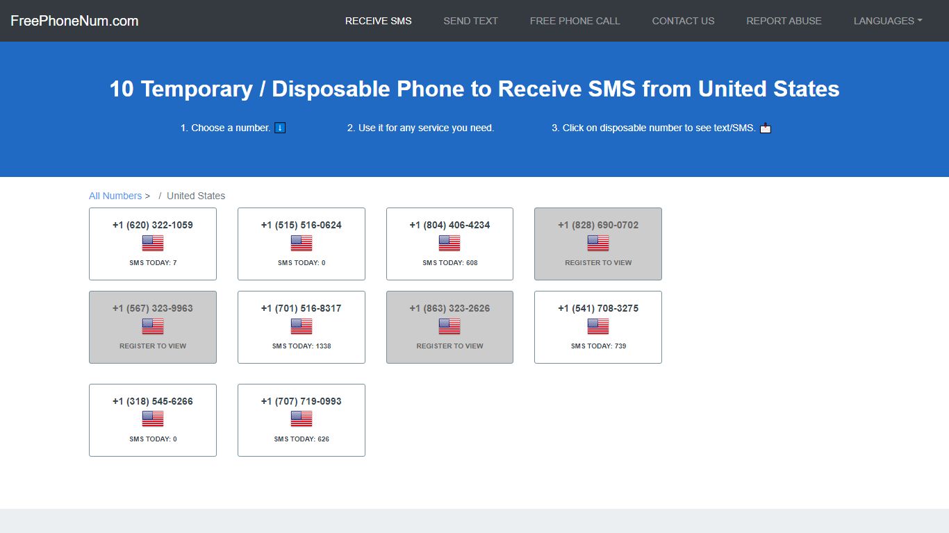 📲 Disposable Number To Receive SMS 2022 United States - Free Phone Num